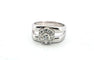Bague 51 Bague en or blanc avec diamants 58 Facettes