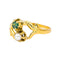 Bague 50 Bague Or jaune Emeraude, Perle 58 Facettes 4383449RV