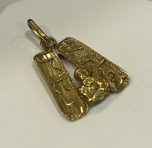 Pendentif Pendentif or jaune 58 Facettes LP749/3