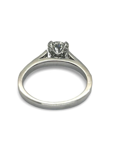 Bague 54 Bague or 18K diamants 1,36 ct 58 Facettes 00019701