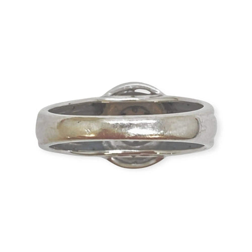 Bague 54 Bague or blanc pavage de diamants 58 Facettes 330082973