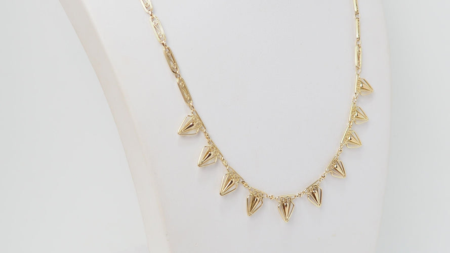 Collier 44cm Collier draperie en or jaune 58 Facettes 32347