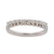 Bague 52 Bague Demi alliance Or blanc Diamant 58 Facettes 3743722CN