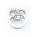 Bague 54 bague en or blanc avec diamants 58 Facettes N102901