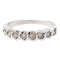 Bague 52 Bague demi alliance Or blanc Diamant 58 Facettes 2405915CN