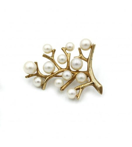 Broche Broche - Or jaune & Perles 58 Facettes 220001SP