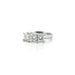 Bague 53 Bague trilogie or blanc avec diamants 58 Facettes