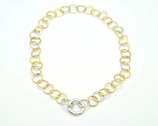 Collier Pomellato Lucciole en or 750 tricolore avec diamant