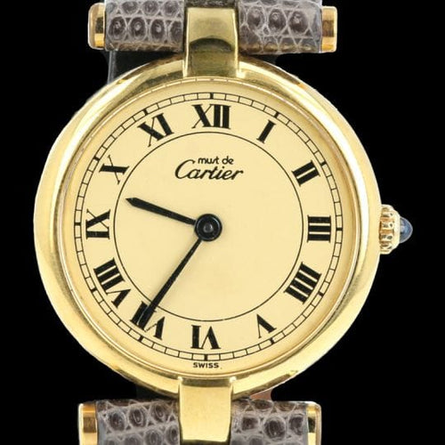 Montre Cartier Montre Must De Cartier Vermeil 58 Facettes MT41203
