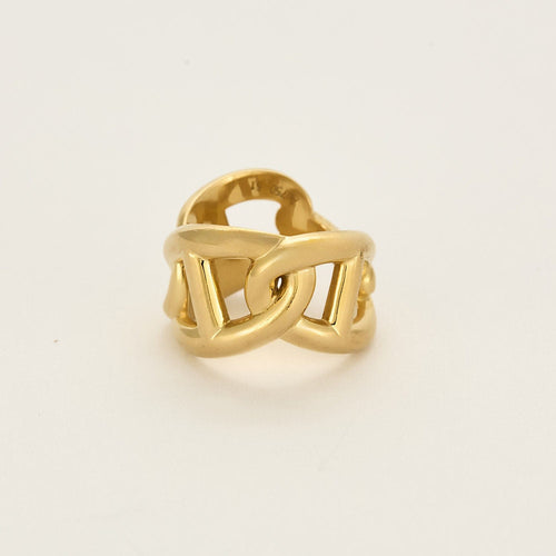 Bague 51 HERMES - Enchaînée - Bague en or jaune 58 Facettes MB4