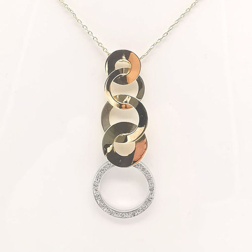 Collier Collier or bicolore et diamants 58 Facettes