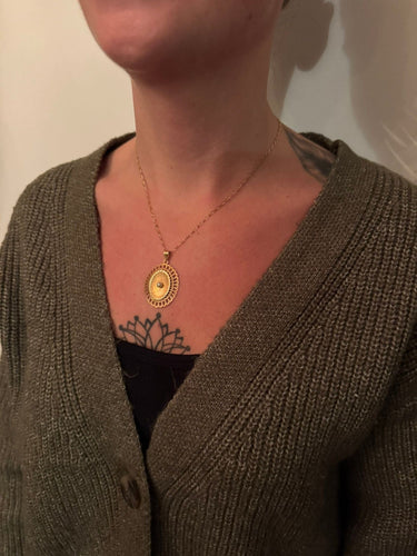 Pendentif Pendentif or jaune et perle 58 Facettes