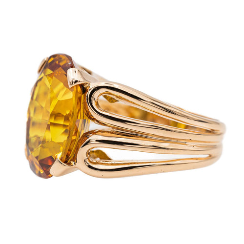 Bague 54 Bague Or rose Citrine 58 Facettes 2662124CN
