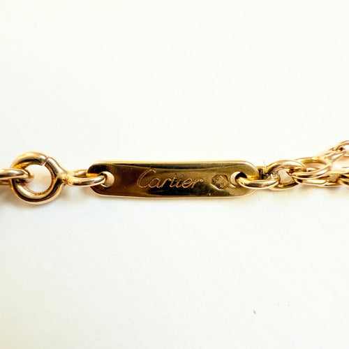 CARTIER - Halskjede i gult gull og diamanter 