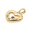 Pendentif Pendentif Coeur Or jaune Saphir 58 Facettes 3288214CN