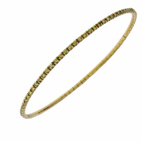 Bracelet Bracelet-jonc en or jaune et diamants jaunes 58 Facettes XG-200363