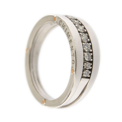 Bague 54 CHIMENTO - Demi alliance Diamants 58 Facettes 32439