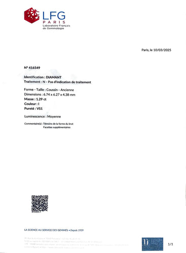 Bague 52 Bague ancienne toi et moi diamants taille ancienne 2,60 carats 58 Facettes 1113.1