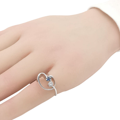 Bague 48 Bague saphir et diamant 58 Facettes