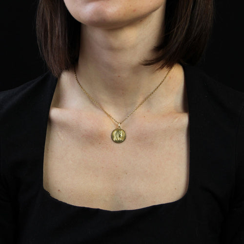 Pendentif Médaille Vierge Marie or jaune 58 Facettes CVP108