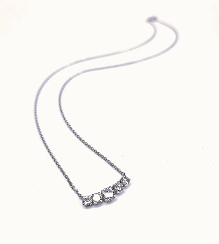 Collier Collier pendentif diamant or blanc 58 Facettes Pend.5Dt-FA.29