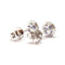 Boucles d'oreilles Boucles d'oreilles saphirs ronds diamants or blanc 58 Facettes