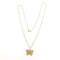 Collier Collier papillon or jaune 58 Facettes