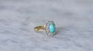 Bague Marguerite turquoise et diamants 58 Facettes