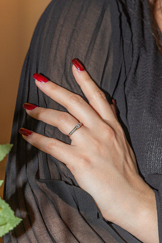 Bague 50 Bague Solitaire Or blanc Diamant 58 Facettes 2897793CN