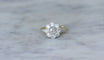Bague 60 Bague marguerite or jaune platine et diamants 58 Facettes