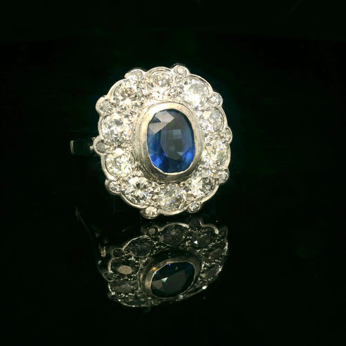 Bague Sapphire ring circa 1940 58 Facettes
