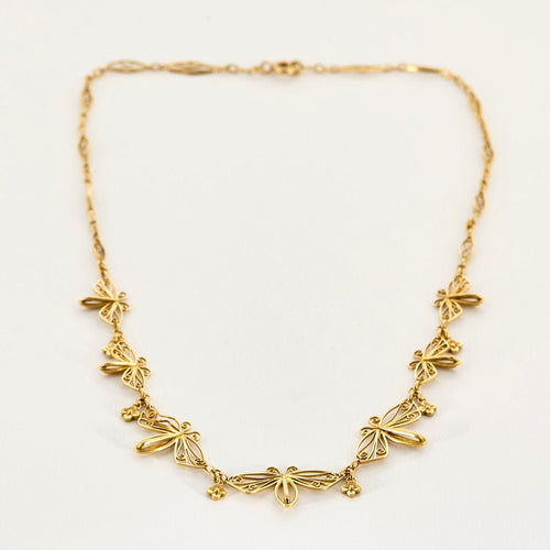 Collier Collier draperie or jaune 58 Facettes CHAL0172