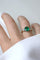 Bague 54.5 Bague Trilogie Emeraude 2.20 Cts et Diamants 58 Facettes