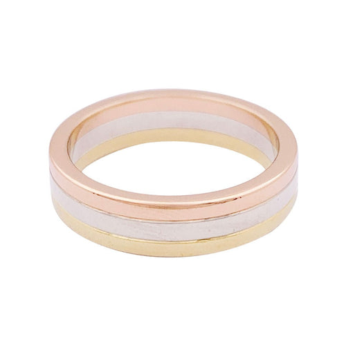 Bague 52 Alliance Cartier "Vendôme Louis Cartier", trois ors. 58 Facettes 33892