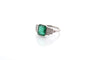 Bague 55 Bague vintage émeraude de 2,65cts et diamants 58 Facettes 26487-26573
