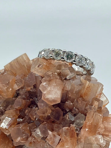 Alliance or blanc et diamants 58 Facettes Z15B51677