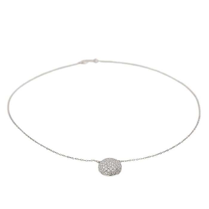 Collier Collier Or blanc Diamant 58 Facettes 2609066CN