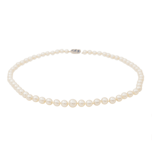 Collier Collier Perle Or blanc Perle 58 Facettes 3376725CN