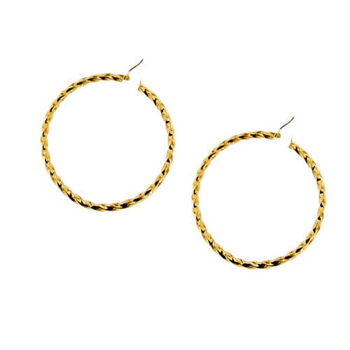 Boucles d'oreilles Grandes boucles d'oreilles créoles 58 Facettes 37640