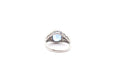 Bague 53 Bague saphir 3,71cts et diamants en platine 58 Facettes 26080-26035