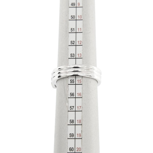 Bague 54 Bague zigzag Or blanc Diamants 58 Facettes 11598