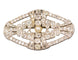 Broche Broche Art Déco Platine Diamants Perle Fine 58 Facettes A9387