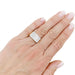 Bague 50 Bague pavage or rose, platine, diamants. 58 Facettes 34006