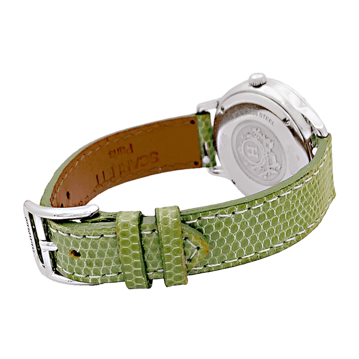 Montre Montre Hermès "Slim" acier. 58 Facettes 34127