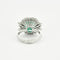 Bague 53 Bague émeraude entourage diamants 58 Facettes GU1