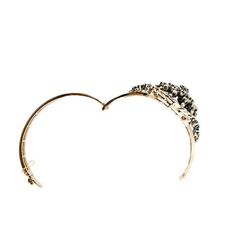 Bracelet Bracelet rigide émaillé en or rose avec diamants 58 Facettes 37288