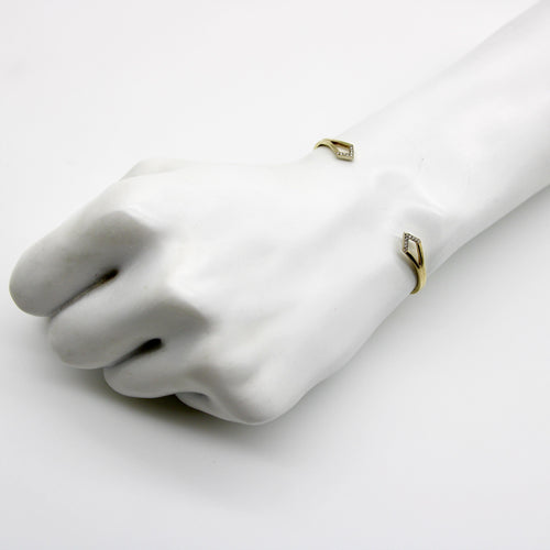 Bracelet Bracelet manchette en or 14 carats serti de diamants par Kimberly Doyle 58 Facettes A2001T