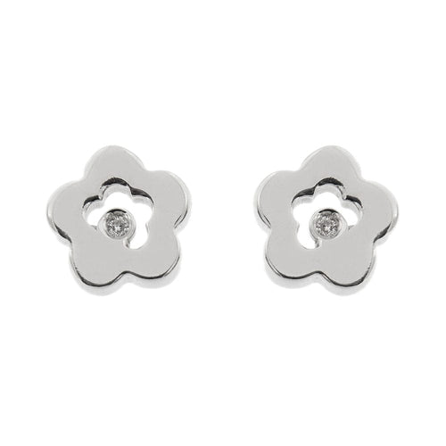Boucles d'oreilles Boucles d'oreilles fleurs avec diamants 58 Facettes 27897
