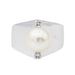 Bague 54 Bague Perle Or blanc Perle 58 Facettes 2999434CN