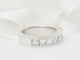 Bague 53 Alliance en or blanc et diamants 1,50ct taille princesse 58 Facettes 33243